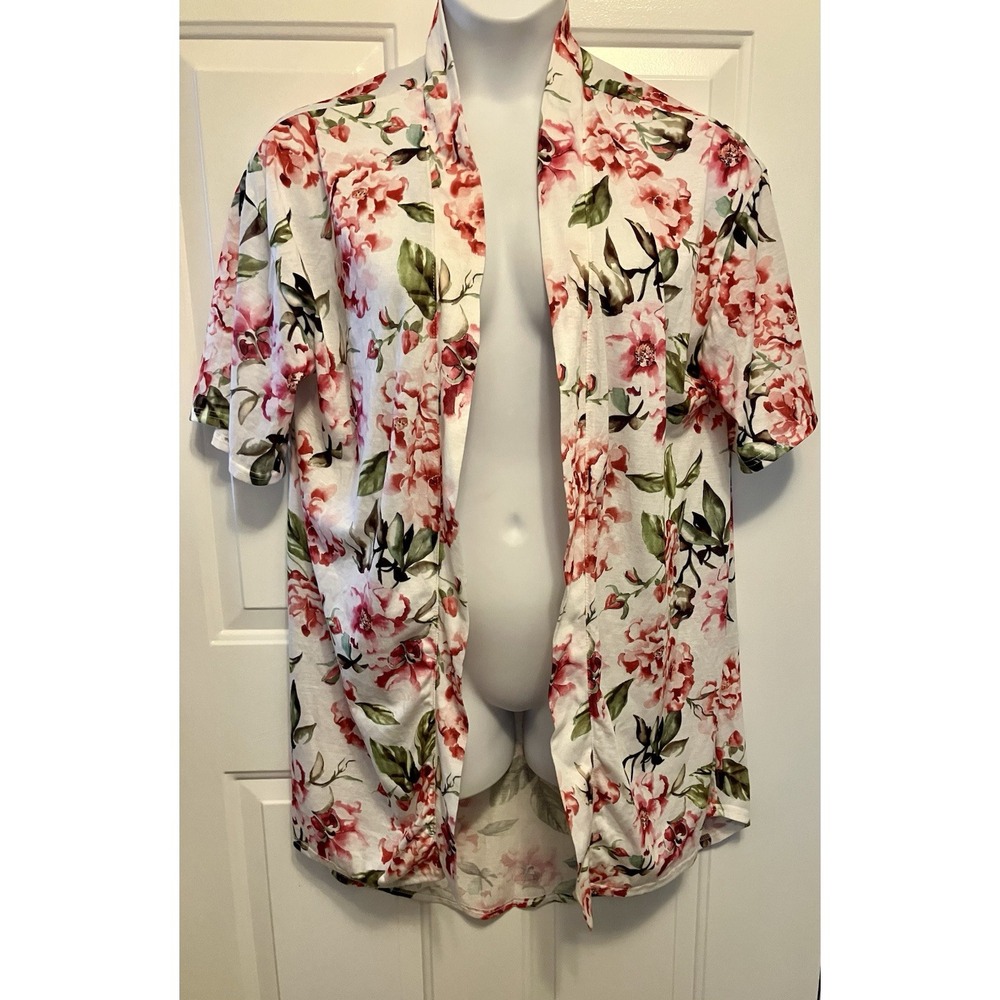 Show Me Your Mumu BRIE Wrap Robe Kimono Pink Floral‎ Feminine Bridal One Size